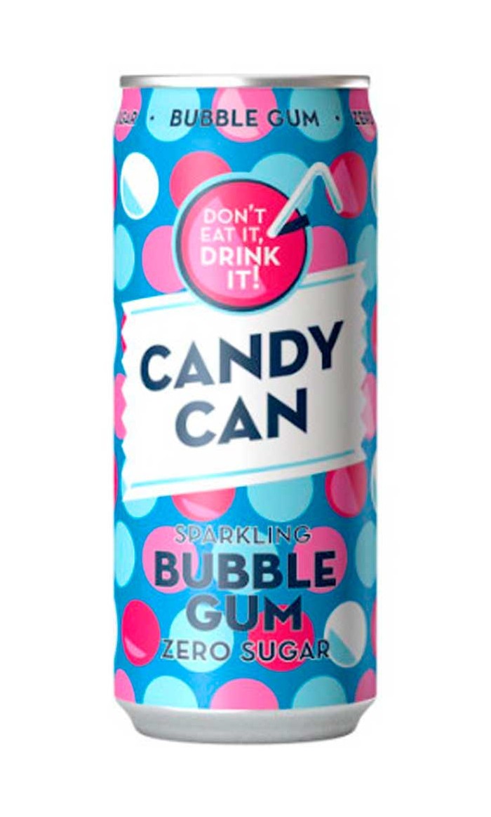 Refrigerante com gás Candy Can - Bubble Gum