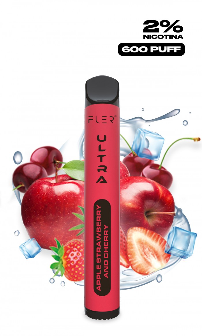 POD Descartável Fler 600C - Apple Strawberry and Cherry