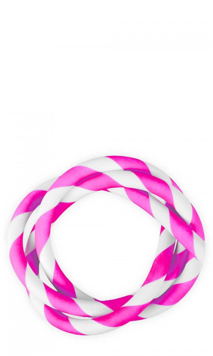 Tubo de manguera Soft Stripped - White/Pink